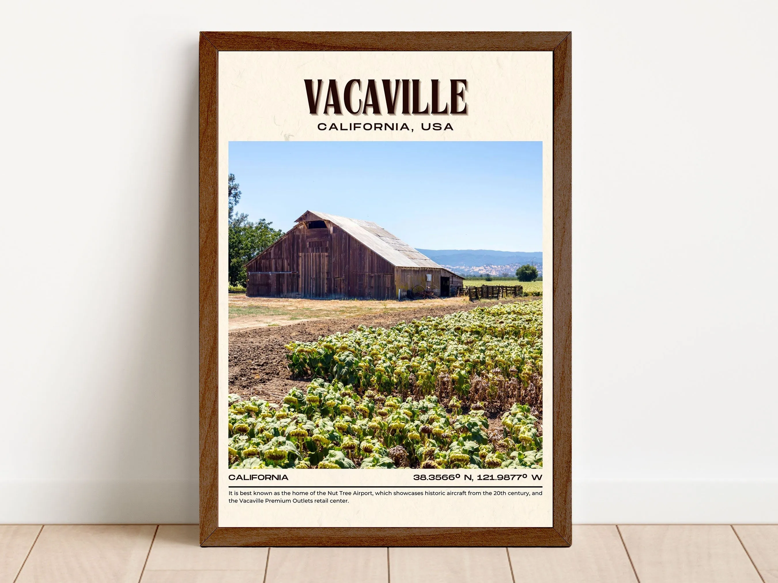 Vacaville Vintage Wall Art, California, USA