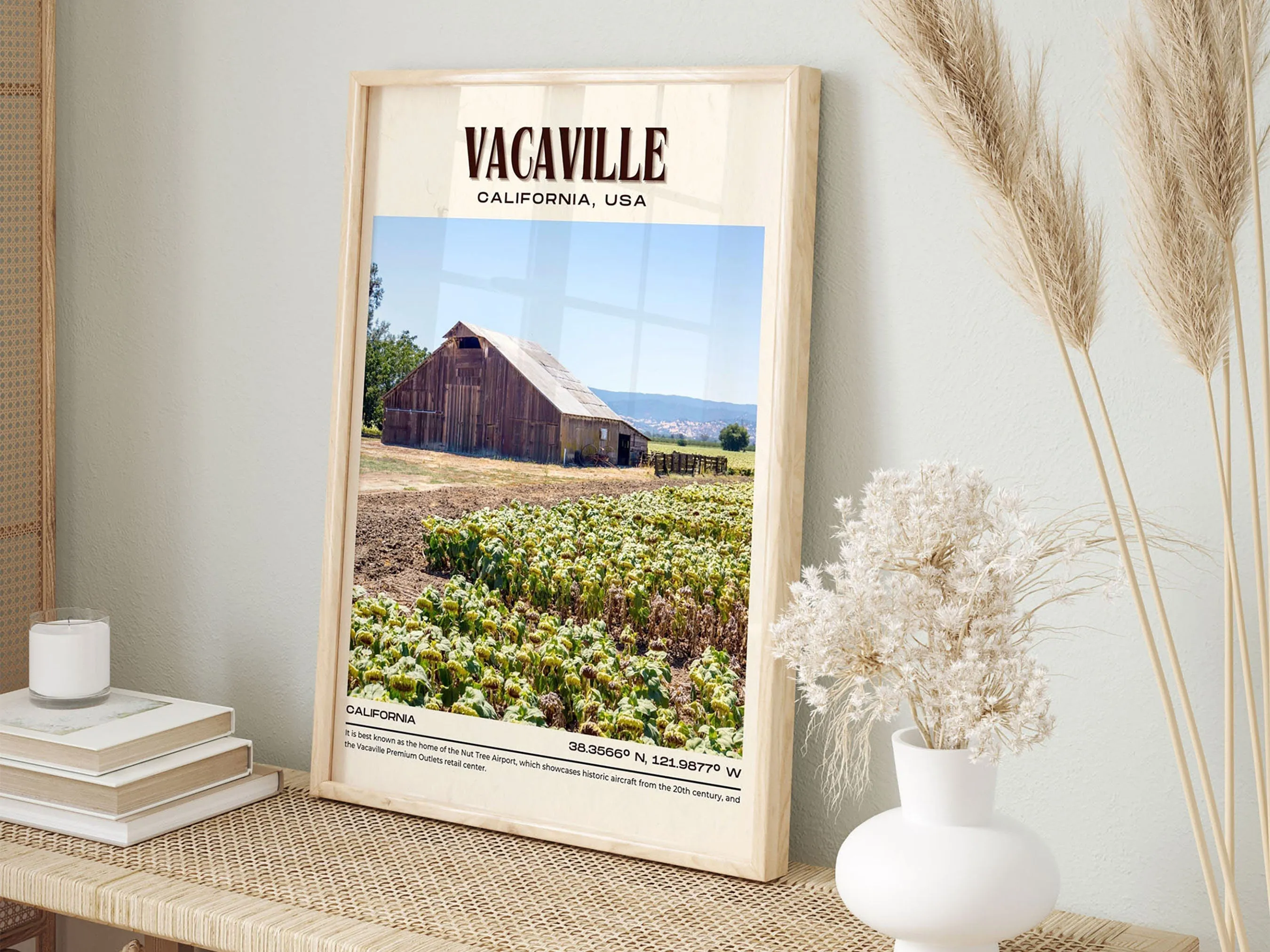 Vacaville Vintage Wall Art, California, USA