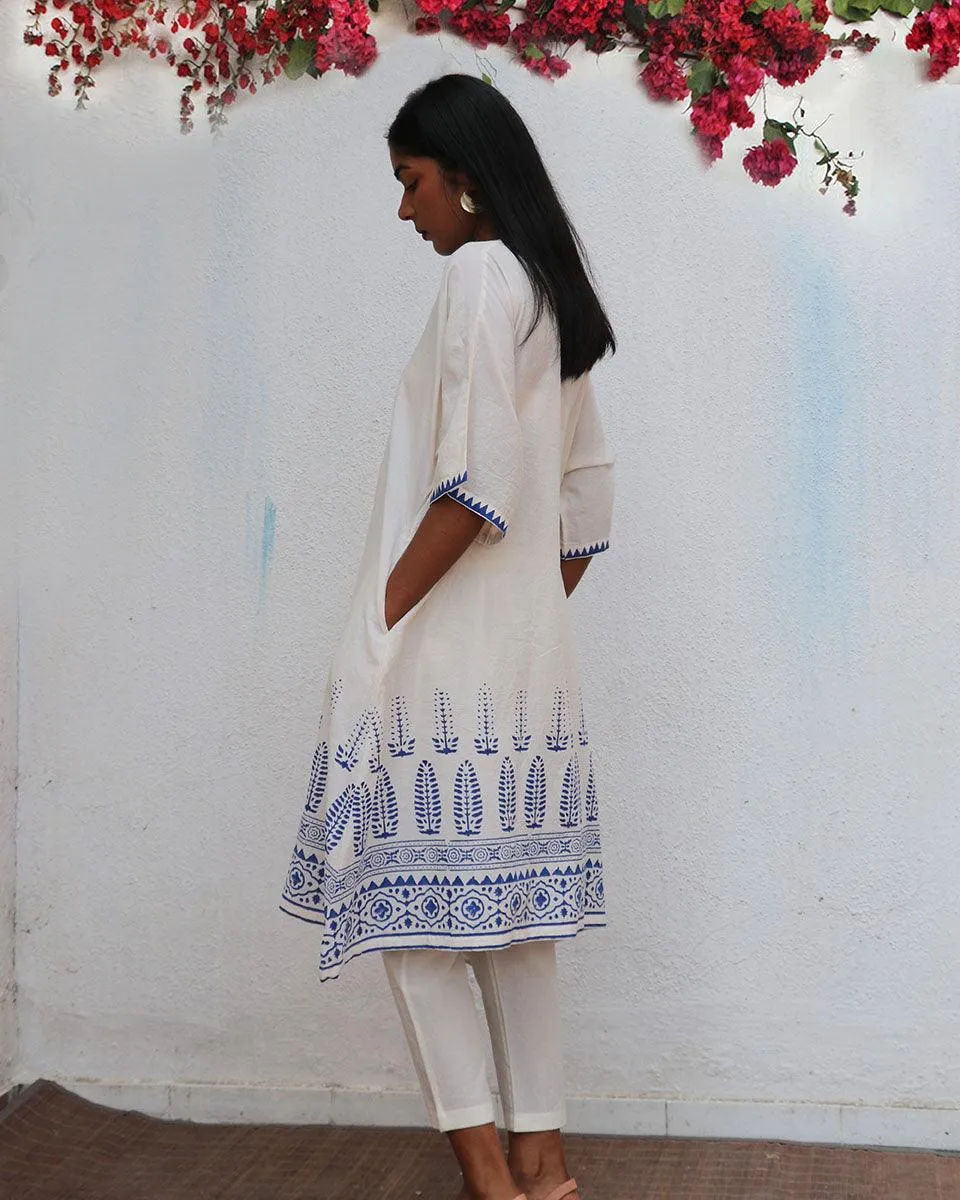 Vasara Blockprinted Cotton Kurta Set - BGVL