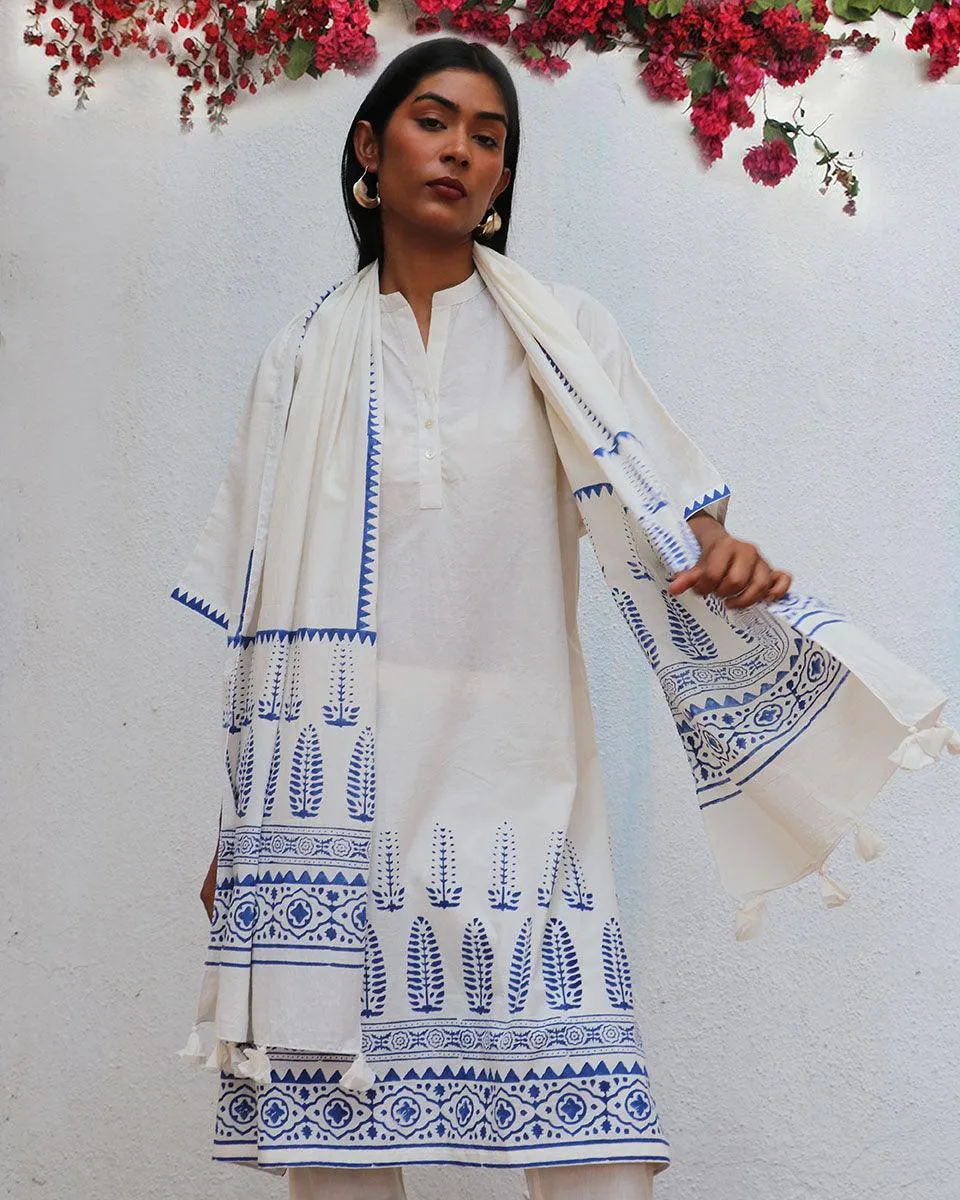 Vasara Blockprinted Cotton Kurta Set - BGVL