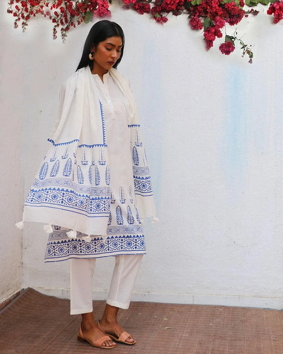 Vasara Blockprinted Cotton Kurta Set - BGVL