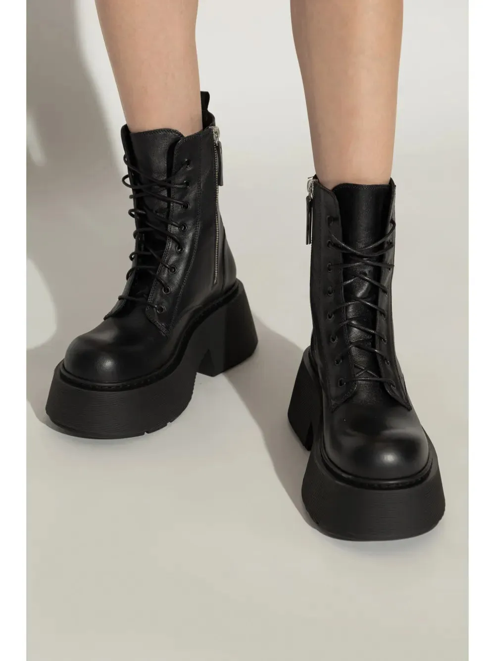 Vic Matie lace-up leather platform boots