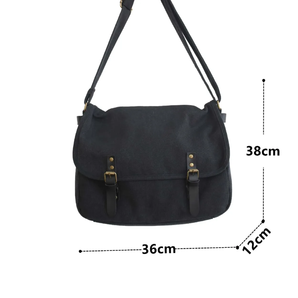 Victor | Large Vintage Canvas Shoulder Bag