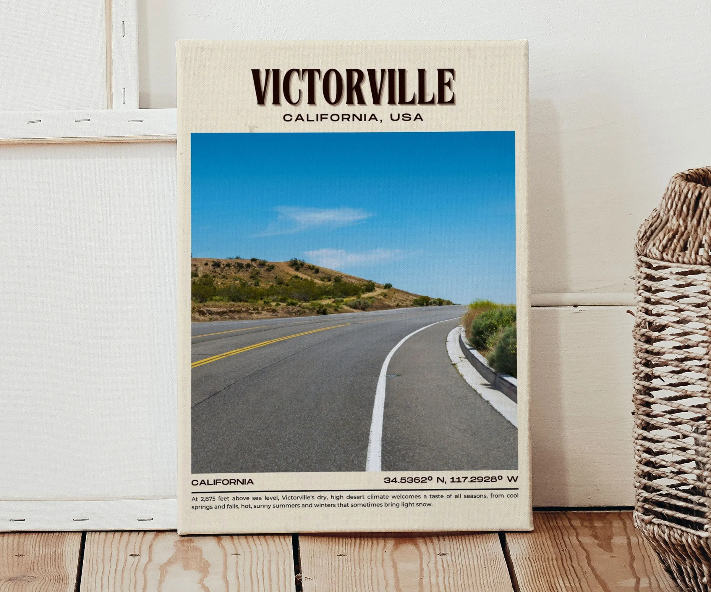 Victorville Vintage Wall Art, California, USA
