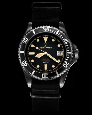 VINTAGE 3 HANDS BLACK - CANVAS STRAP