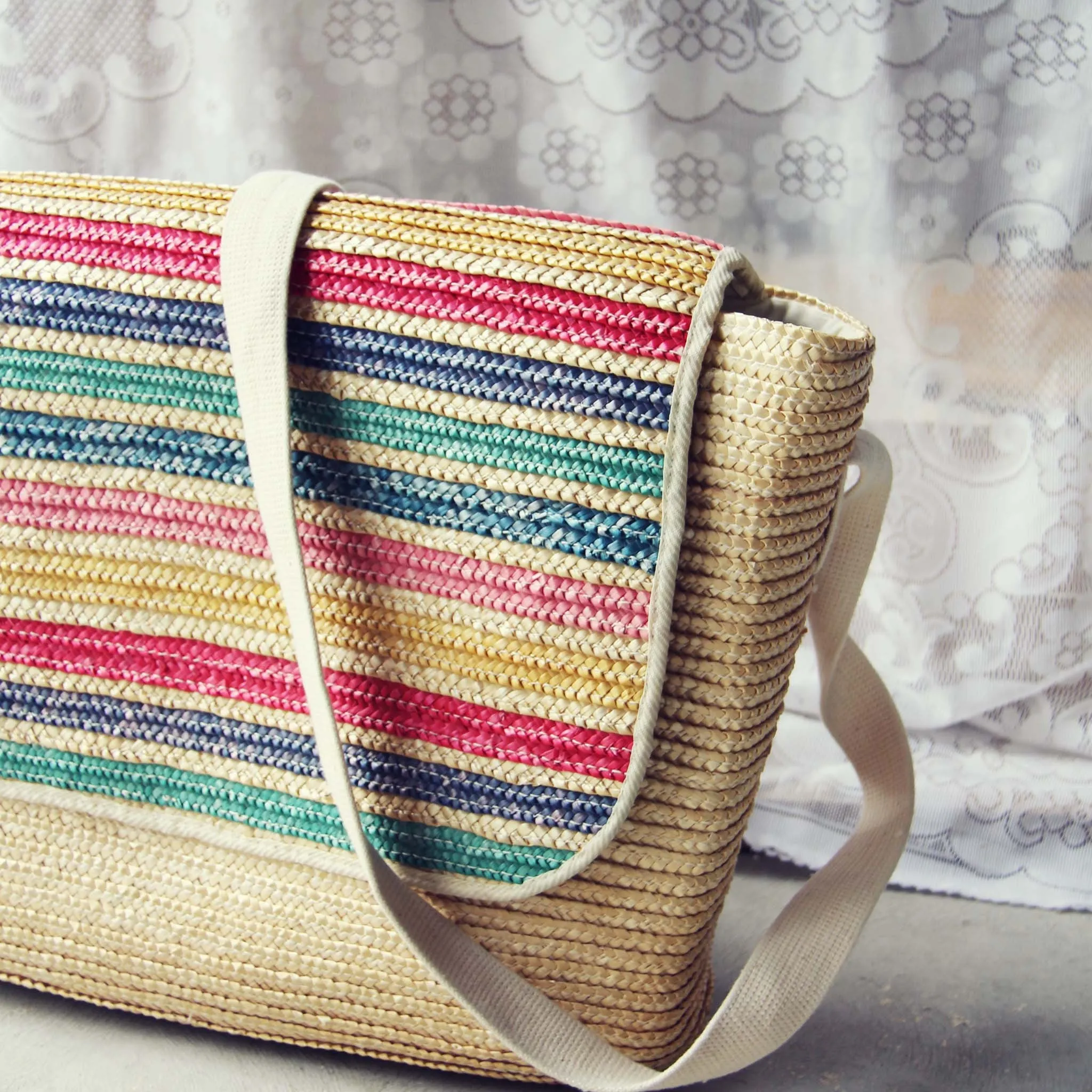 Vintage 70's Stripe Tote