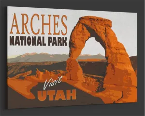 Vintage Arches National Park Utah Canvas