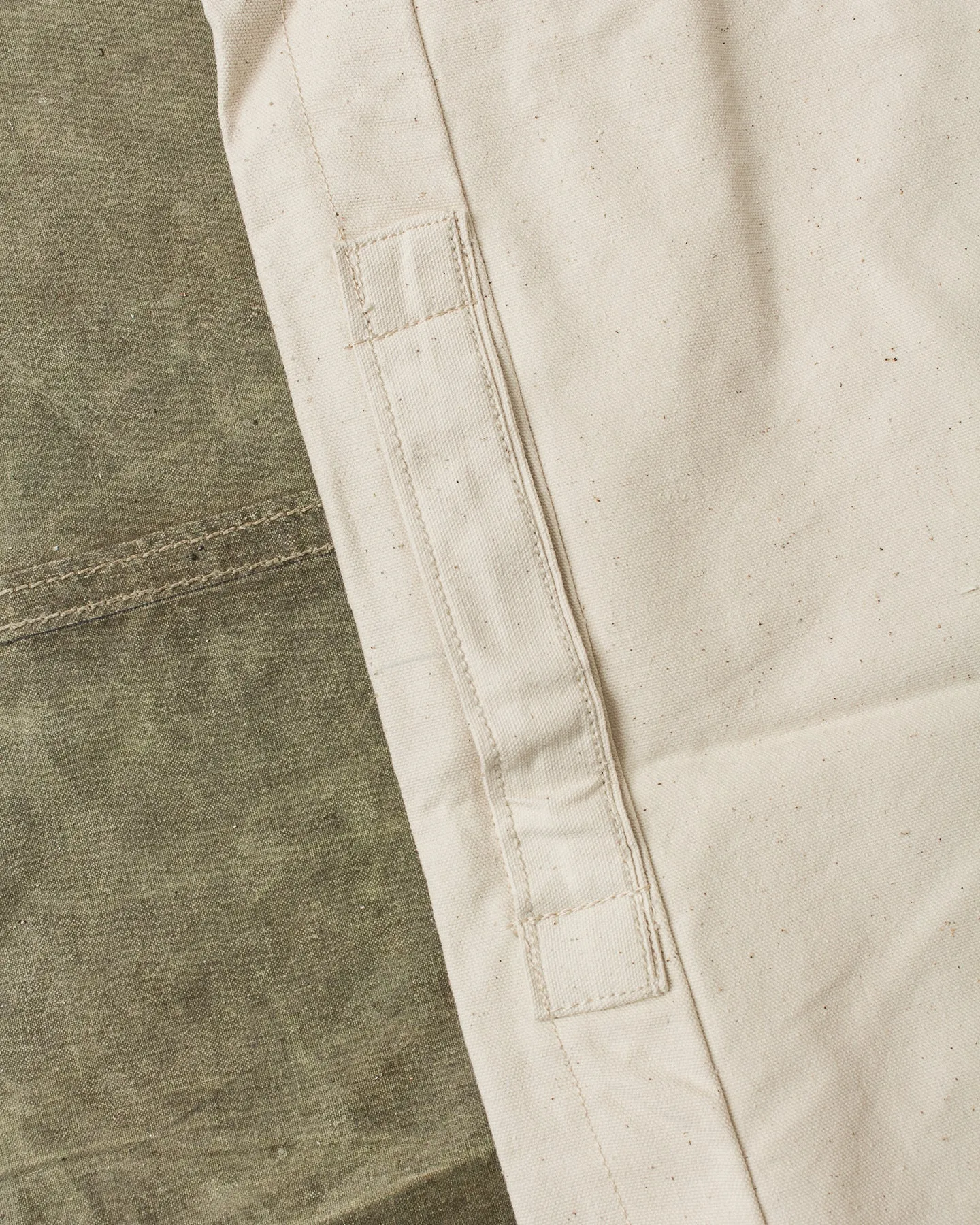 Vintage Dead Stock Swedish Army Canvas Laundry Bag Oblong Shape