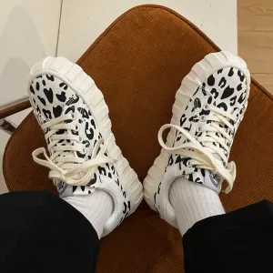 VINTAGE LEOPARD CANVAS SHOES UB3265