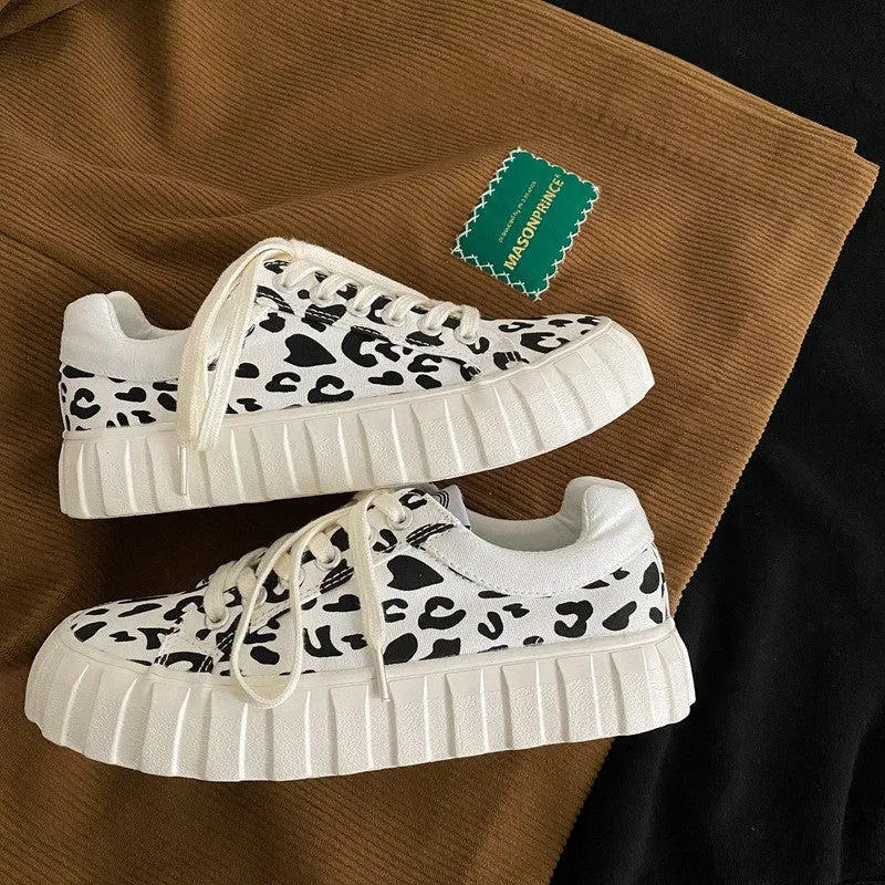 VINTAGE LEOPARD CANVAS SHOES UB3265