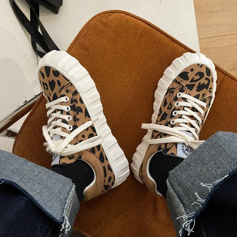 VINTAGE LEOPARD CANVAS SHOES UB3265