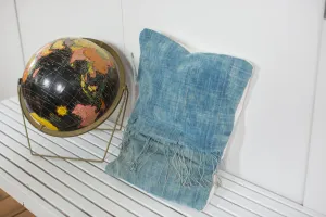 Vintage Light Blue Indigo Pillow