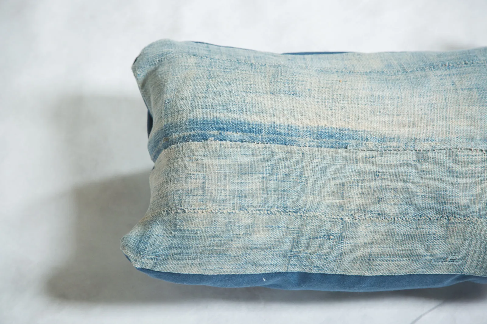 Vintage Light Blue Indigo Pillow
