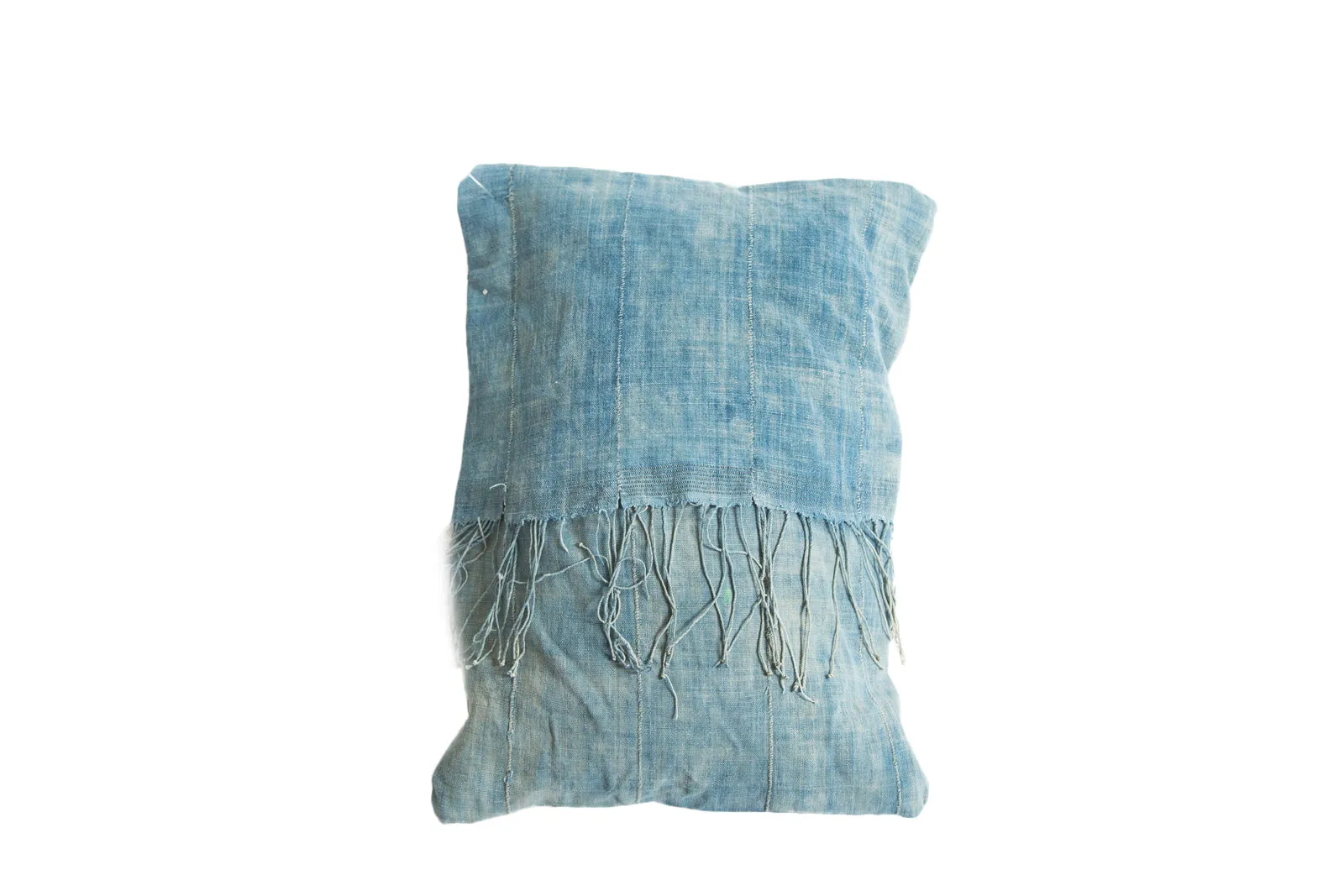 Vintage Light Blue Indigo Pillow
