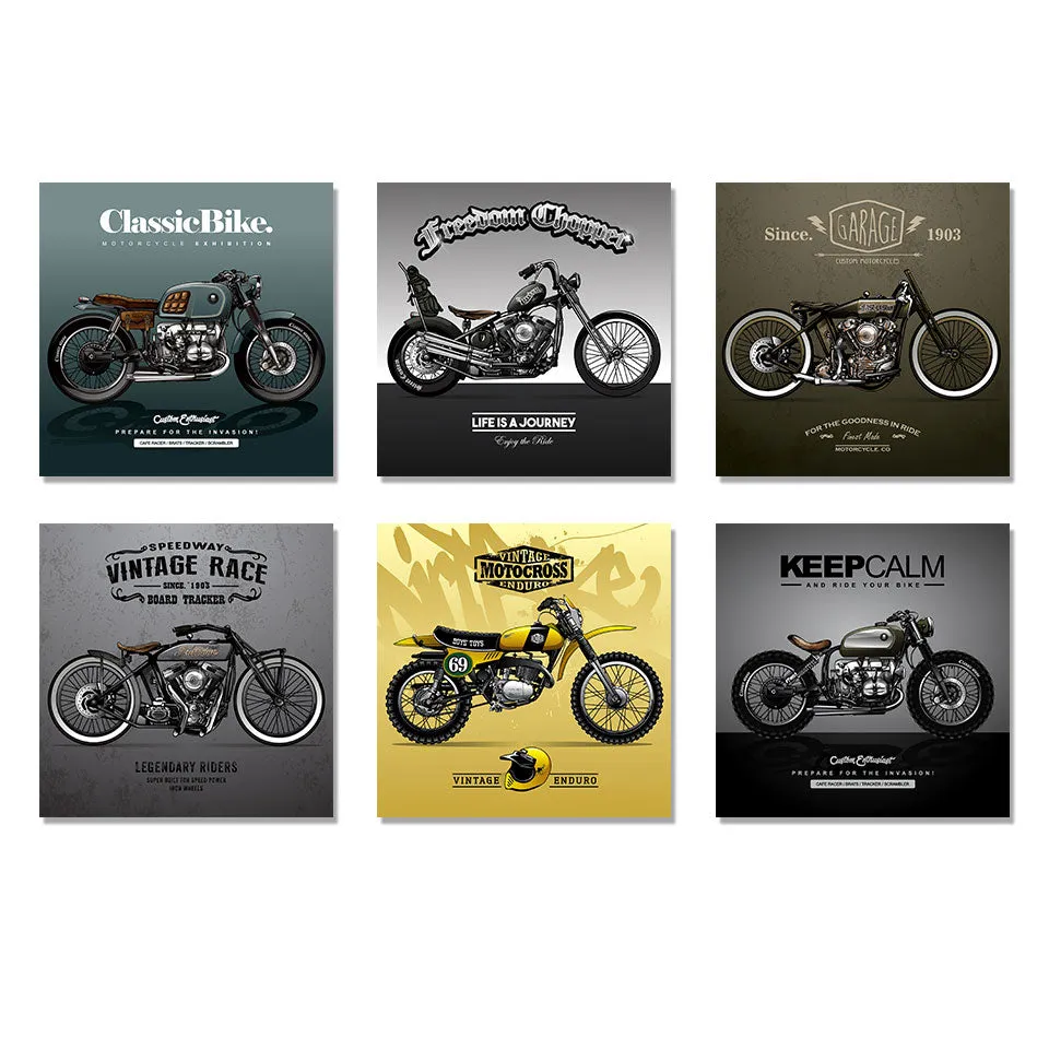 Vintage Poster Classic Motorcycle