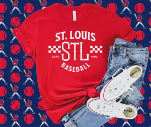 Vintage St. Louis Baseball Red Graphic Tee