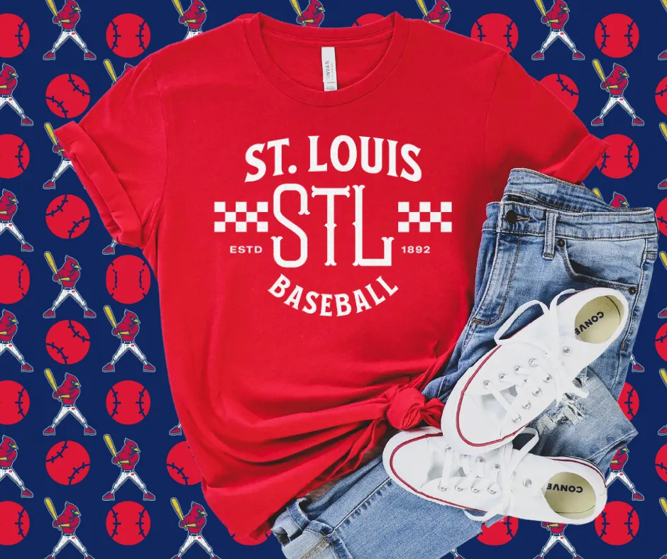 Vintage St. Louis Baseball Red Graphic Tee