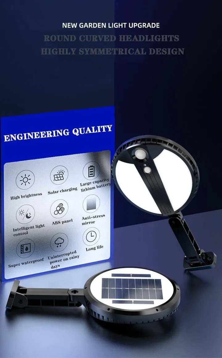 Waterproof 70 LED Solar Wall Light PIR Sensor Detection Garden Lamp