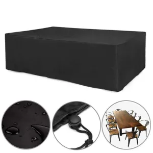 Waterproof Outdoor Furniture Cover - 213X132X74Cm - Dustproof & Uv-Proof - Oxford Cloth - Black