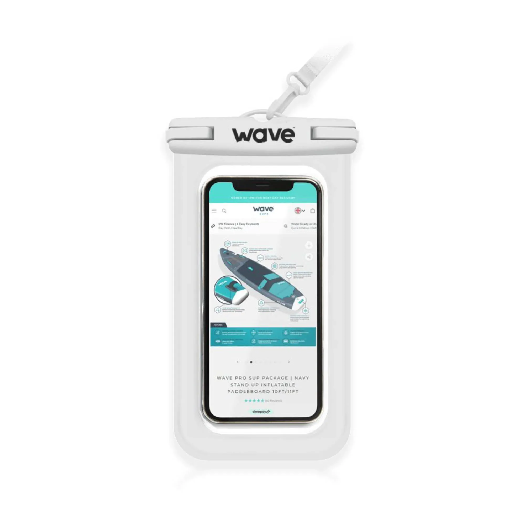 Waterproof Phone Cover | White