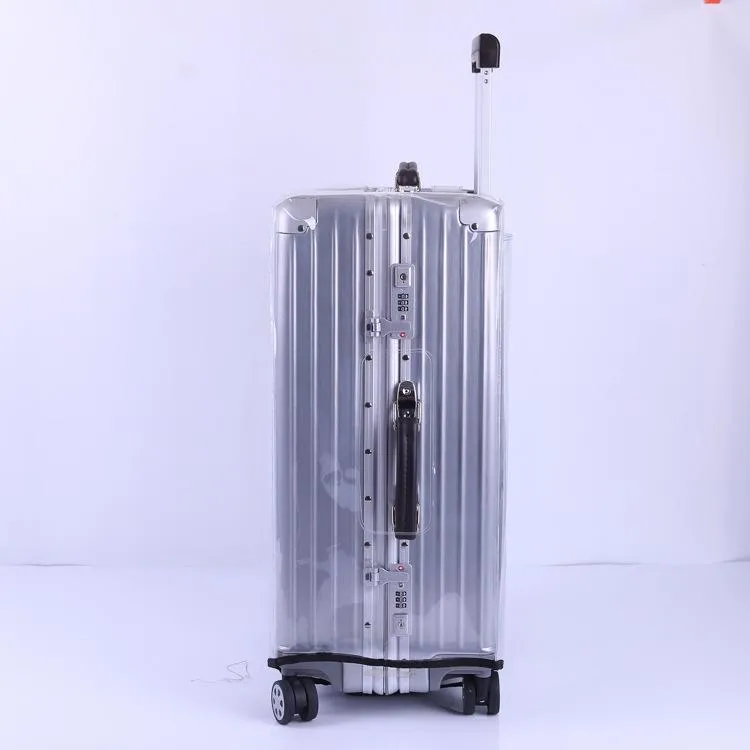Waterproof Pvc Trolley Suitcase Cover - 24 Inch Rimless Transparent Dustproof