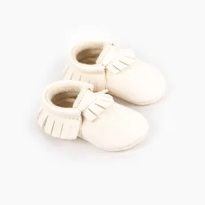 WHITE MOCCASINS