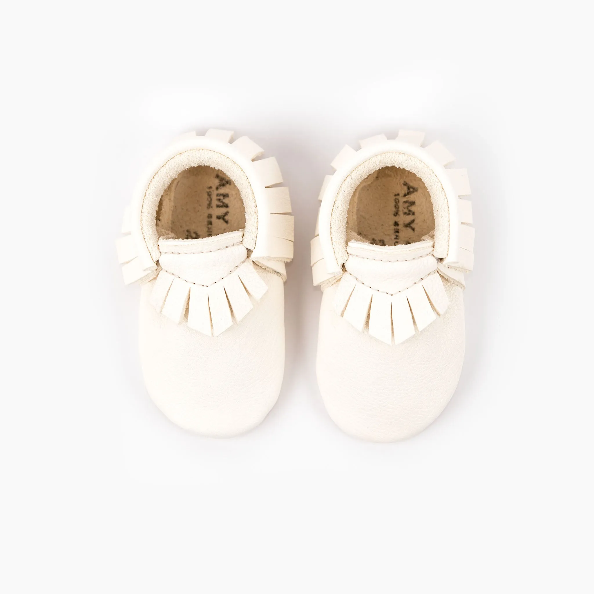 WHITE MOCCASINS