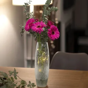 Wholesale Faerie LED Crackle Glass Vase