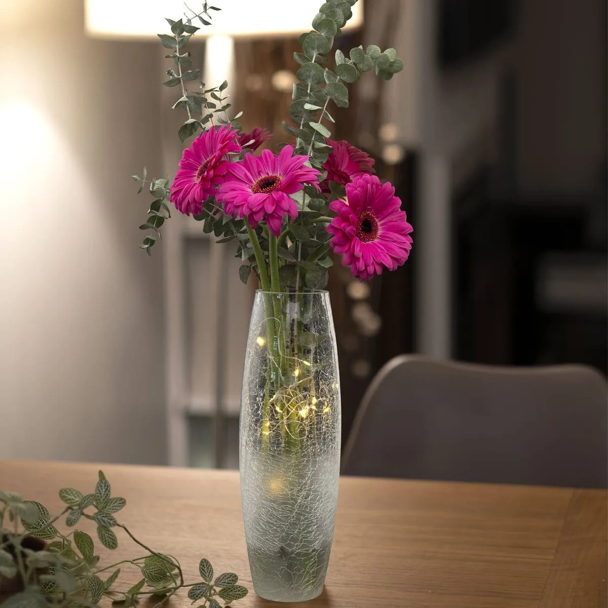 Wholesale Faerie LED Crackle Glass Vase