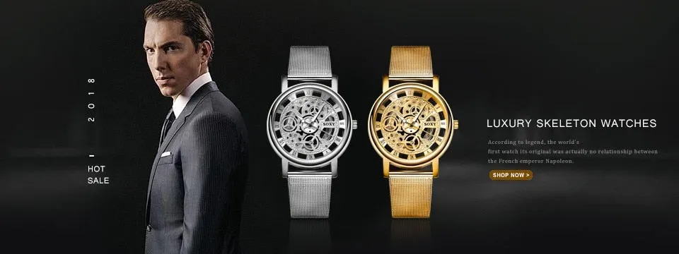 William Royce Men's Luxury Ultra-thin Wrist Watch