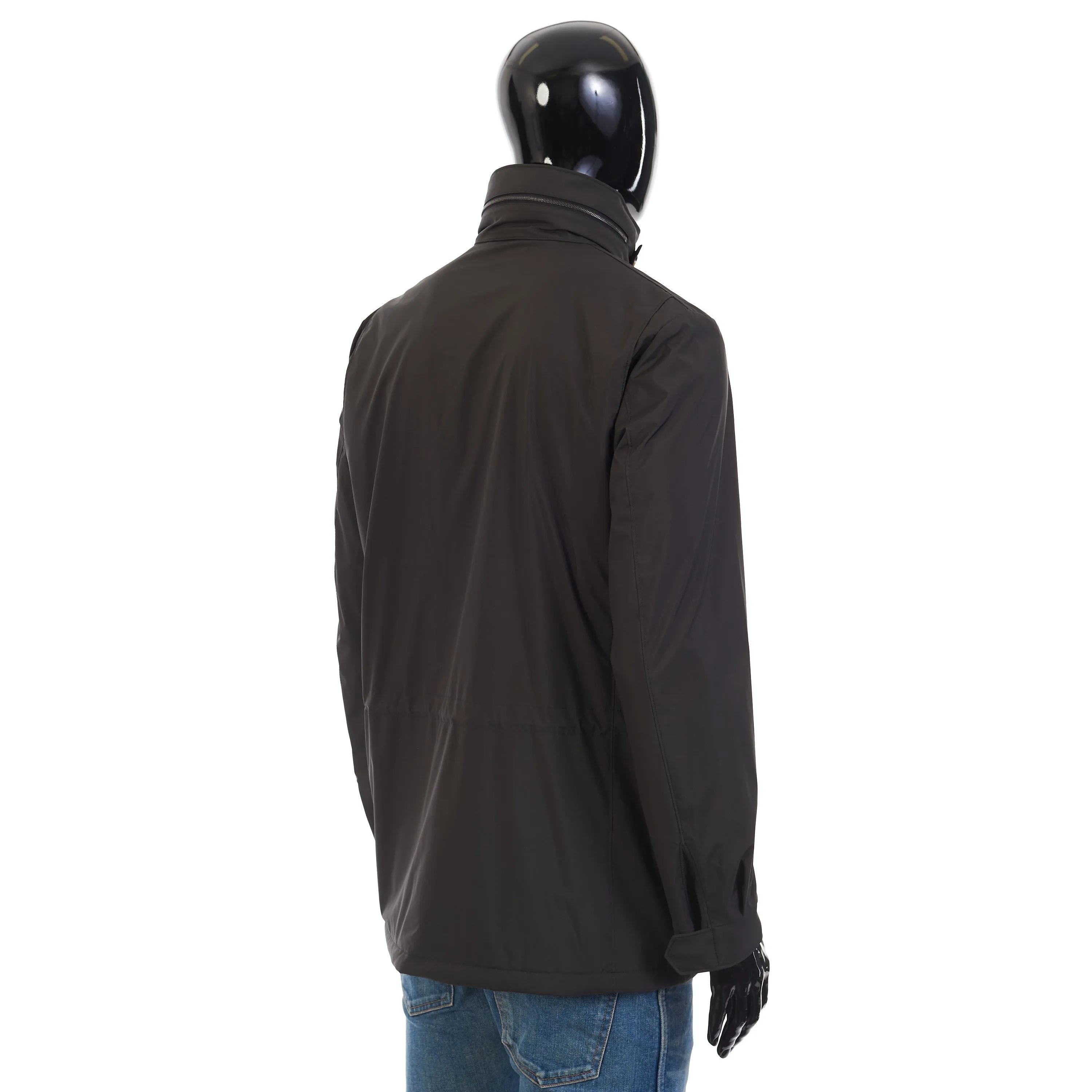 Windmate Traveller Jacket In Onyx Black Technical Fabric - Storm System