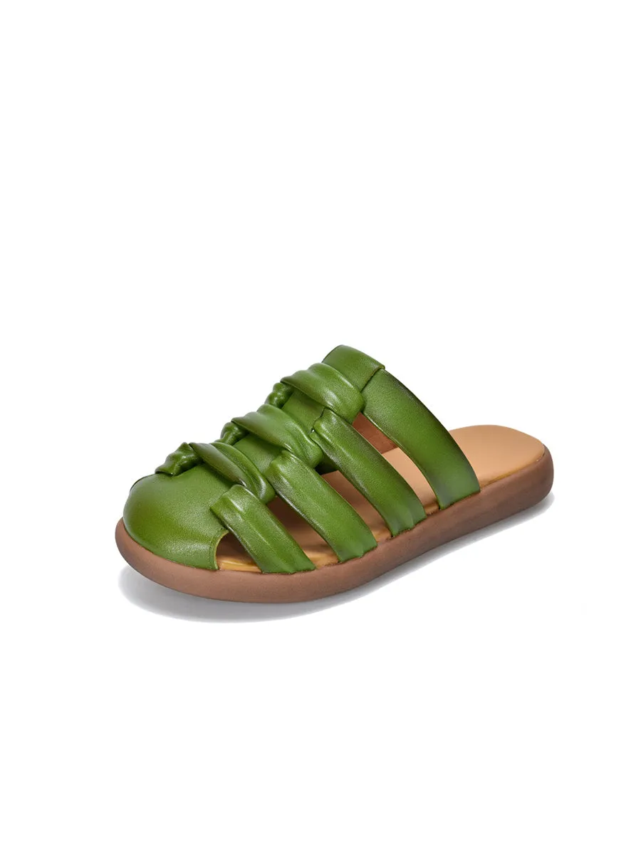 Women Summer Casual Genuine Leather Sandals