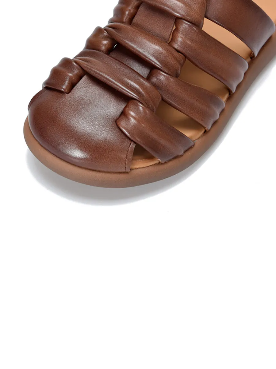 Women Summer Casual Genuine Leather Sandals