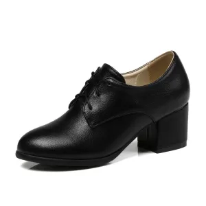 Women's Lace Up High Heel Shoes