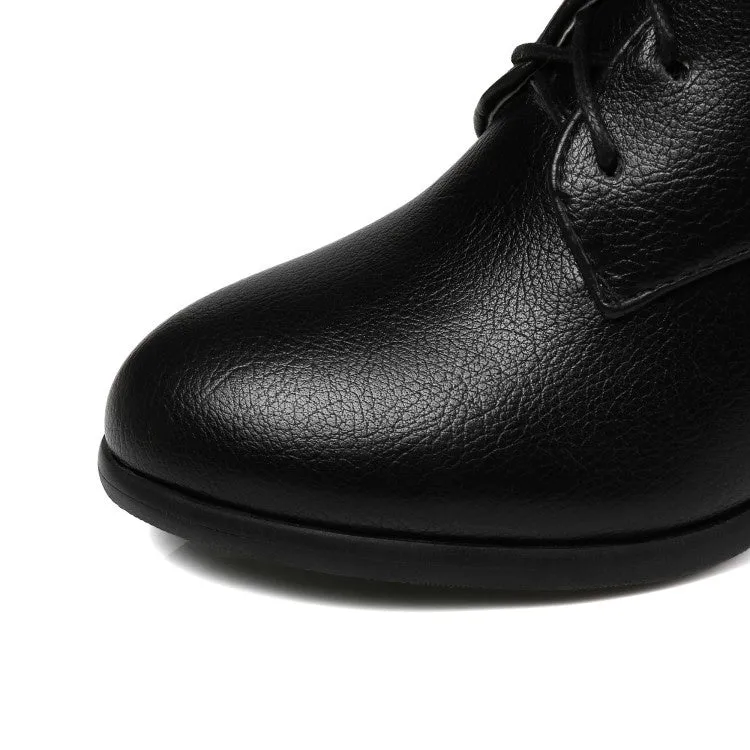 Women's Lace Up High Heel Shoes
