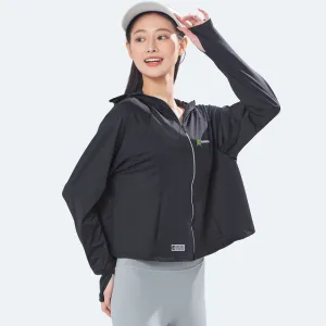 Women's Raw Yarn Hooded Sun Protection Jacket