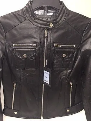 WOMEN'S SHORT RACER 6 POCKET BUTTER SOFT LAMB REAL LEATHER VERY SOFT