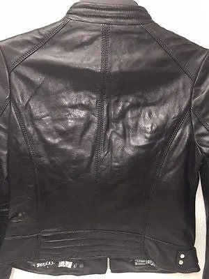 WOMEN'S SHORT RACER 6 POCKET BUTTER SOFT LAMB REAL LEATHER VERY SOFT