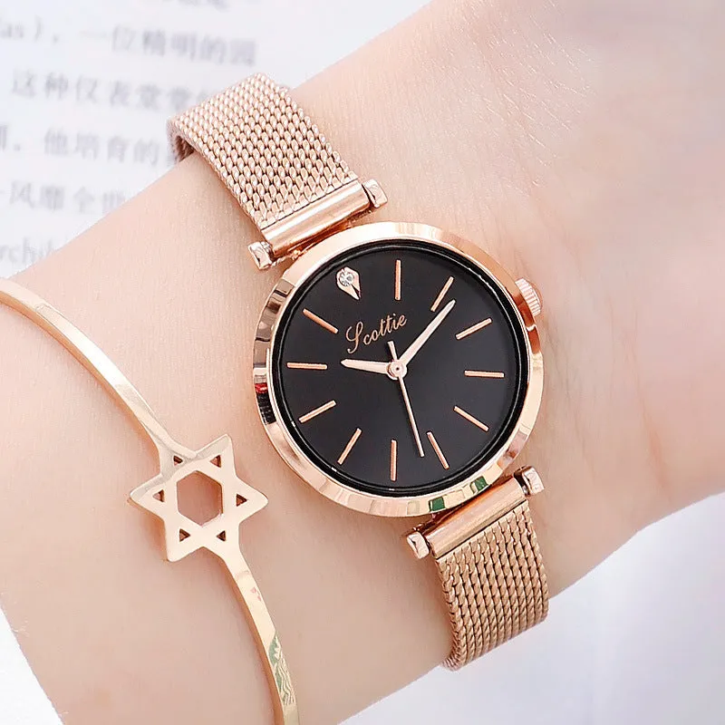 Women's Watch Leisure Small Dial Milan strap quartz watch