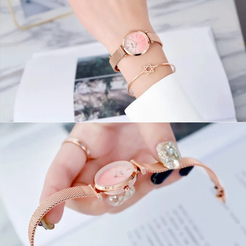 Women's Watch Leisure Small Dial Milan strap quartz watch