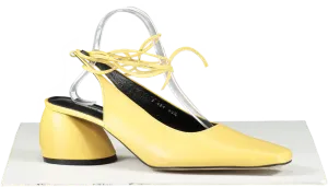 Yuul Yie Yellow Alexia Lace-up Sling-backs UK 7.5 EU 40.5 👠