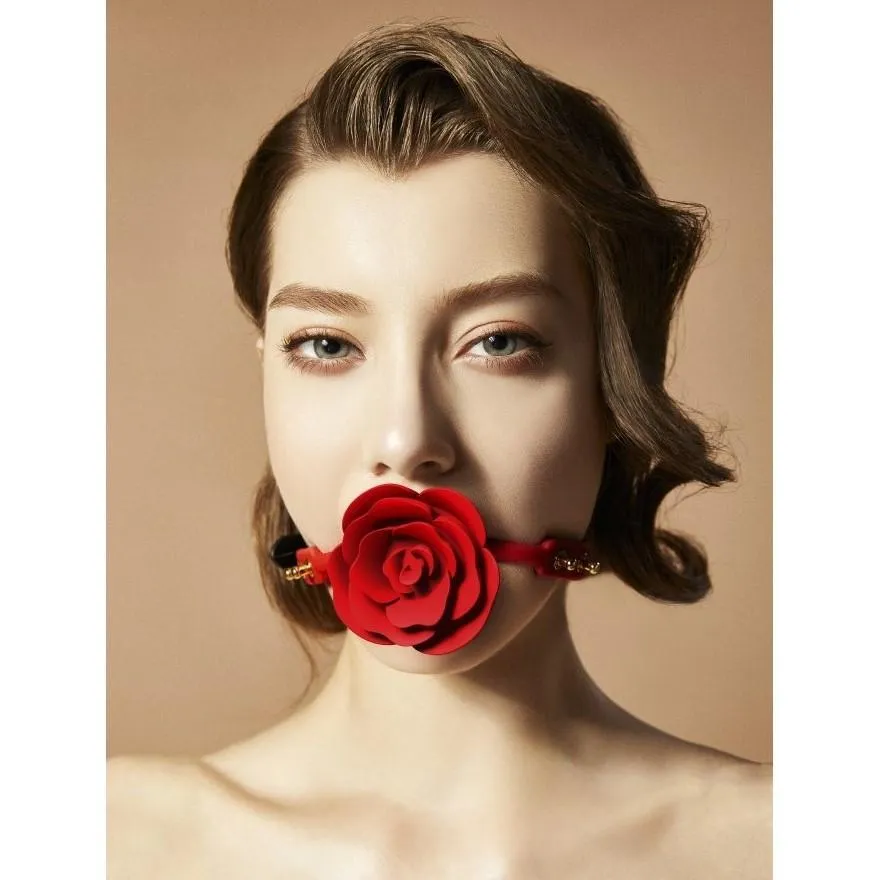 ZALO & UPKO Doll Designer Collection Rose Ball Gag - Red