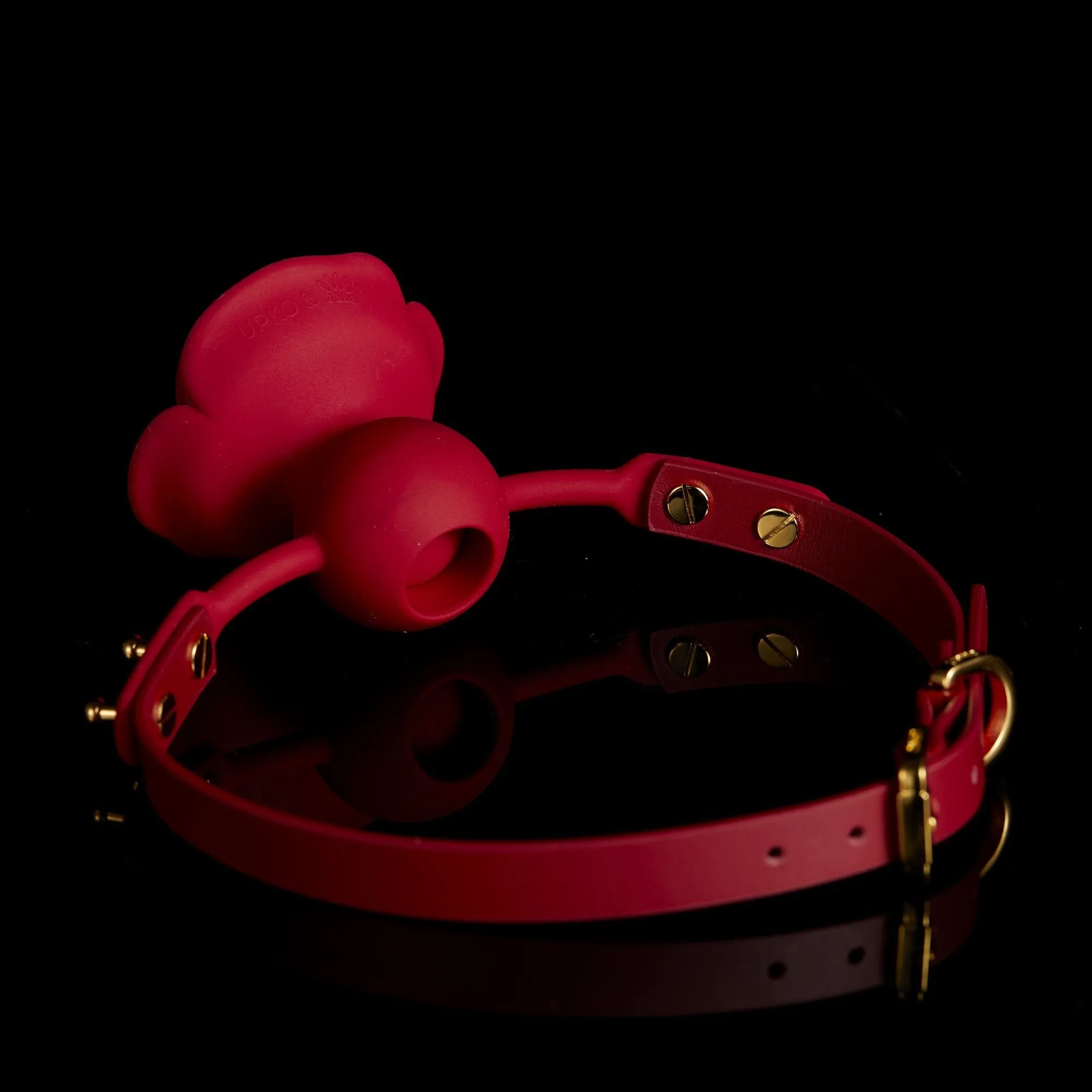 ZALO & UPKO Doll Designer Collection Rose Ball Gag - Red